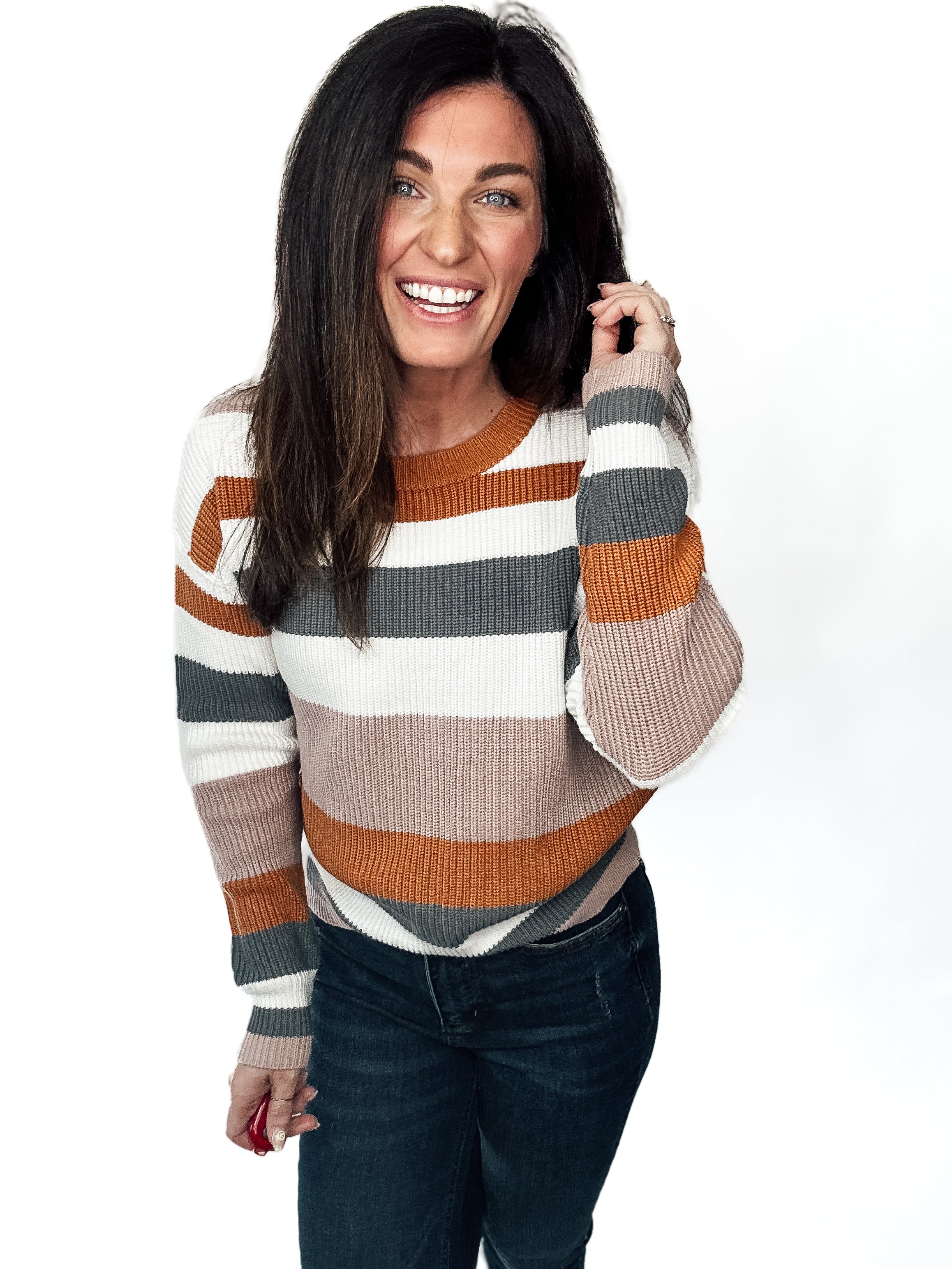 Striped Chic Sweater - PREORDER