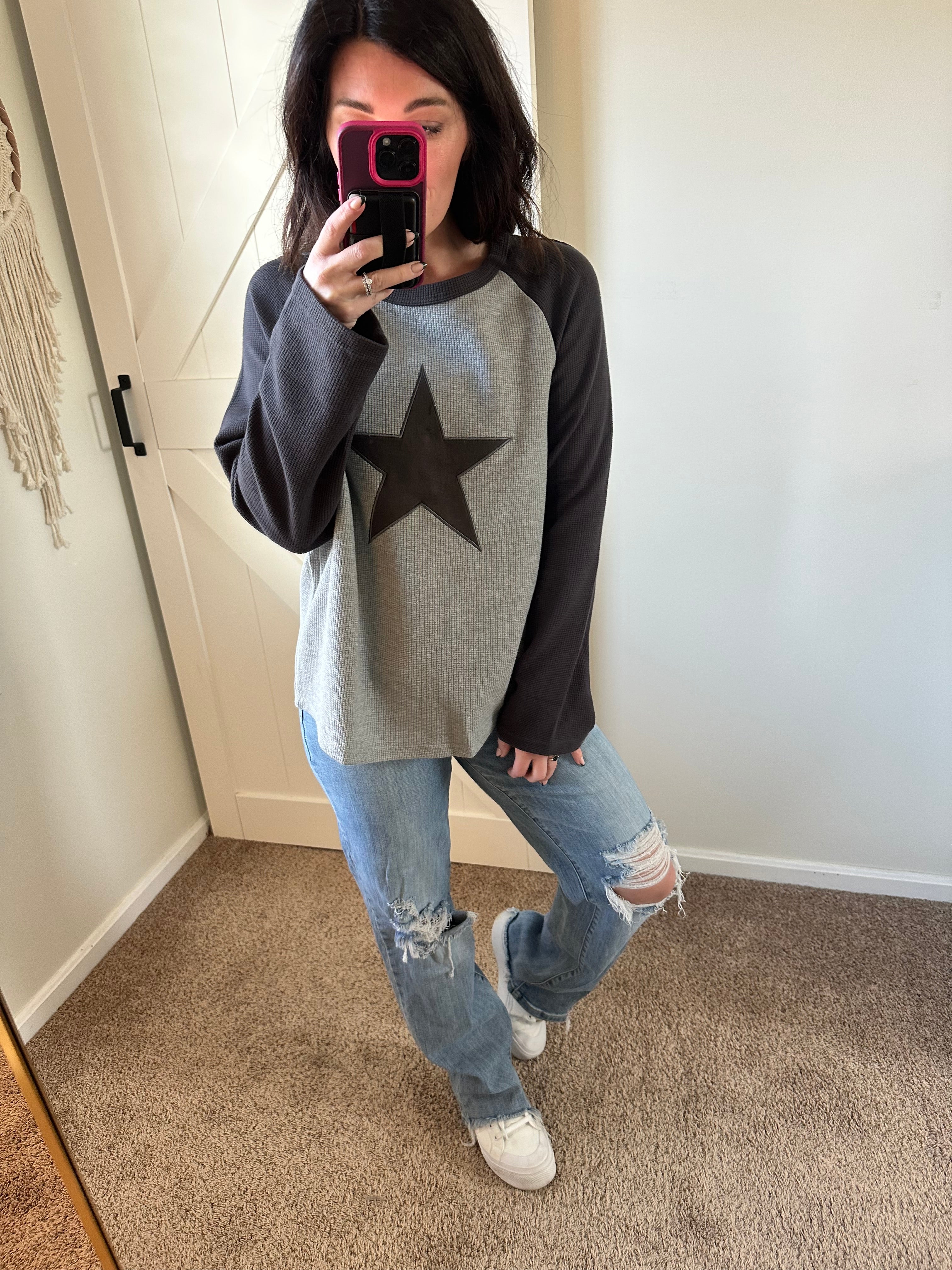 Stellar Fade Raglan Top - PREORDER