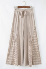 Boho Breeze Lace Wide Leg Pants - PREORDER