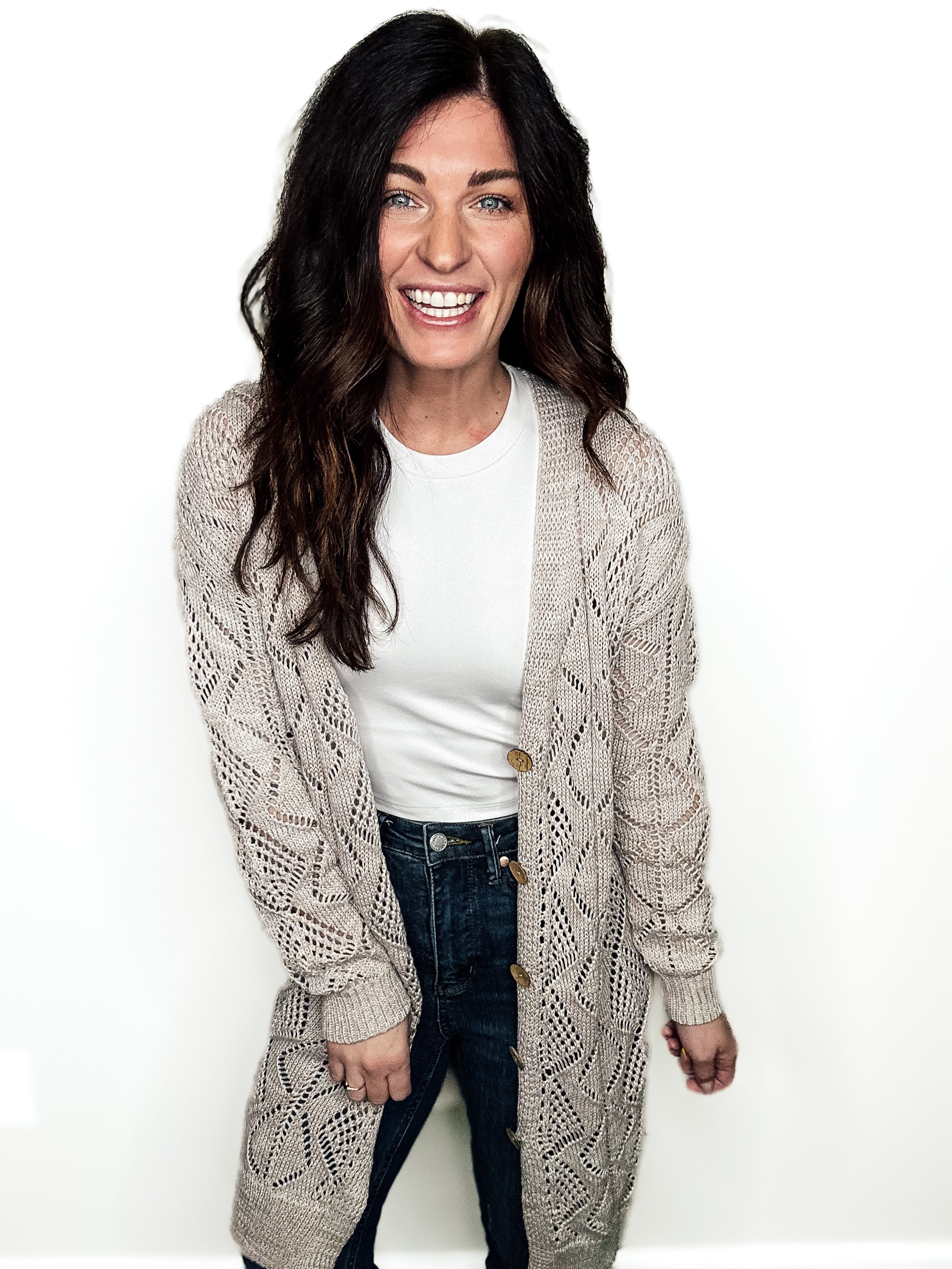 Soft Serenity Button Cardigan - PREORDER