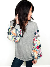 Artful Bloom Button Top - PREORDER