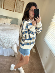 Casual Comfort Striped Pullover PREORDER