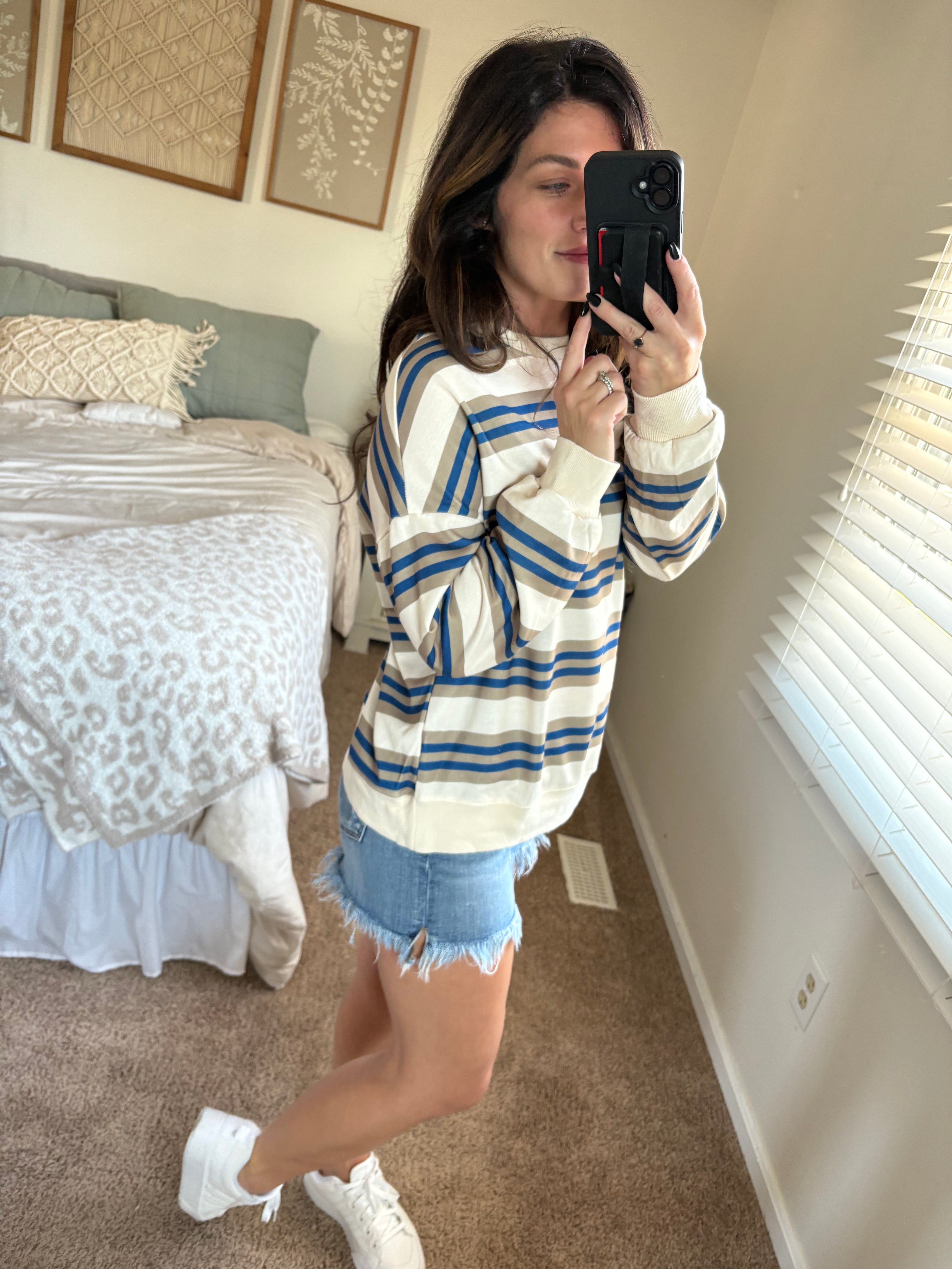 Casual Comfort Striped Pullover PREORDER