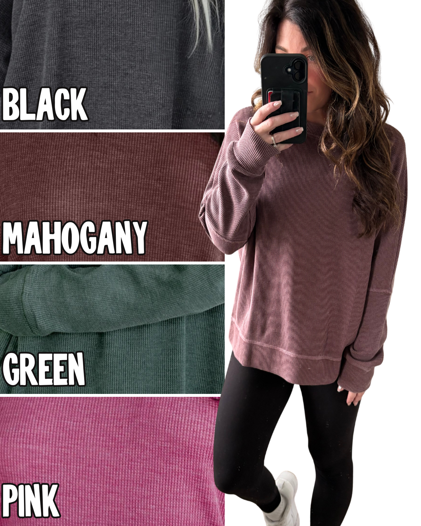 Waffle Worn-In Pullover PREORDER