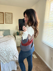 Colorblock Cozy Knit Sweater PREORDER