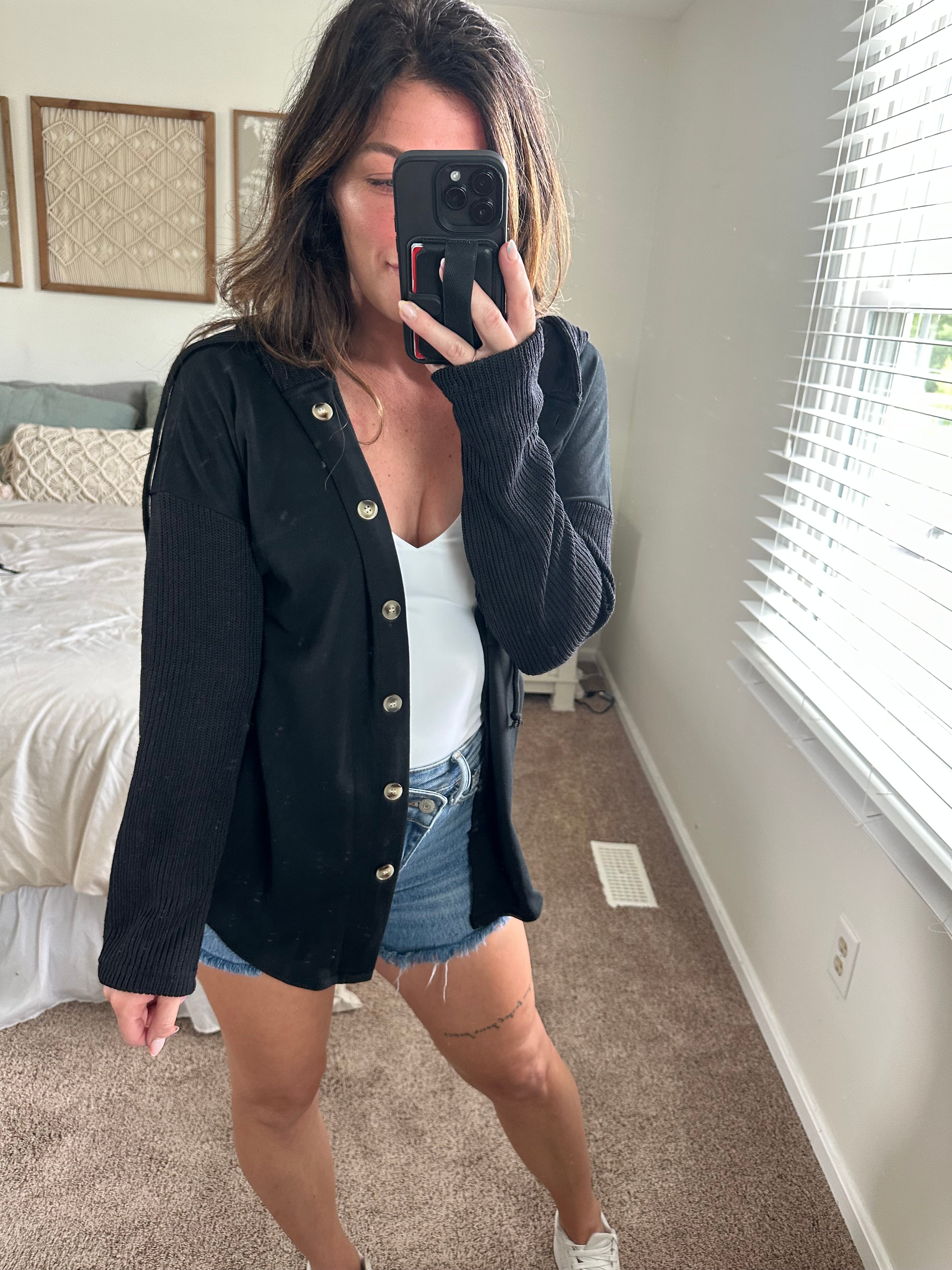Effortless Days Hooded Cardigan - PREORDER