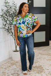 Fielding Questions Floral Top