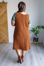 Free Falling Quilted Midi Dress