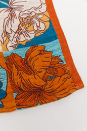 Luxury Beach Towel in Block Floral