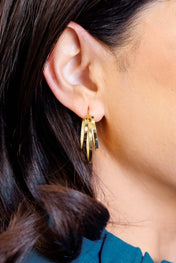 Get In Line Hoop Earrings