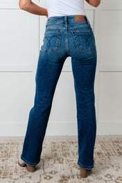 Hannah Mid Rise Thermal Bootcut Jeans