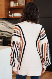 Holding On Aztec Print Cardigan