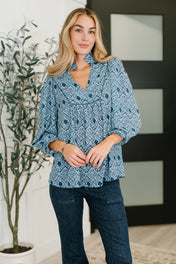 I Gave You My Heart Floral Babydoll Blouse