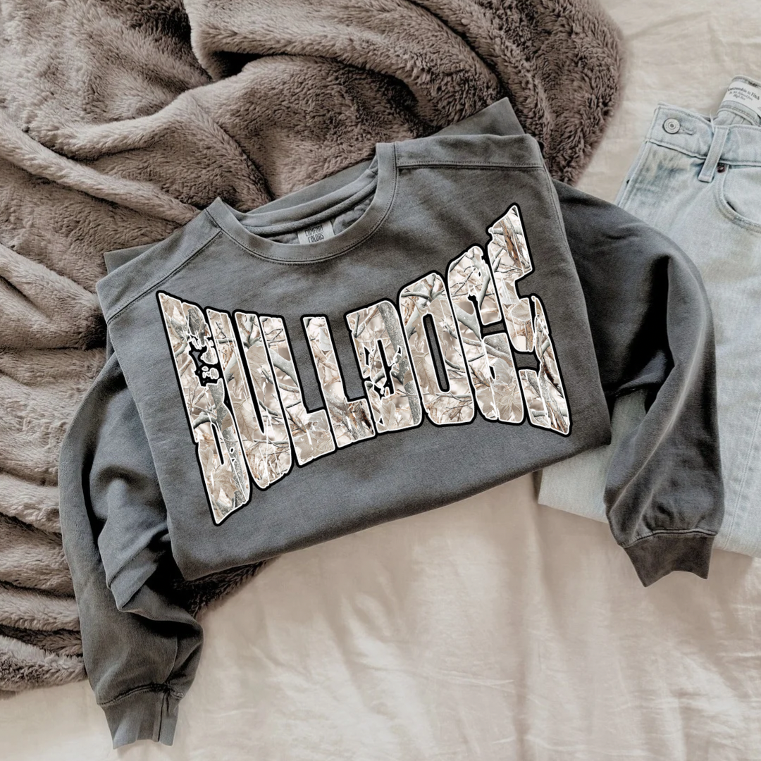 Stow Bulldogs Camo Name Tee/Crewneck