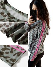 Wild Side Stripe Leopard Top PREORDER