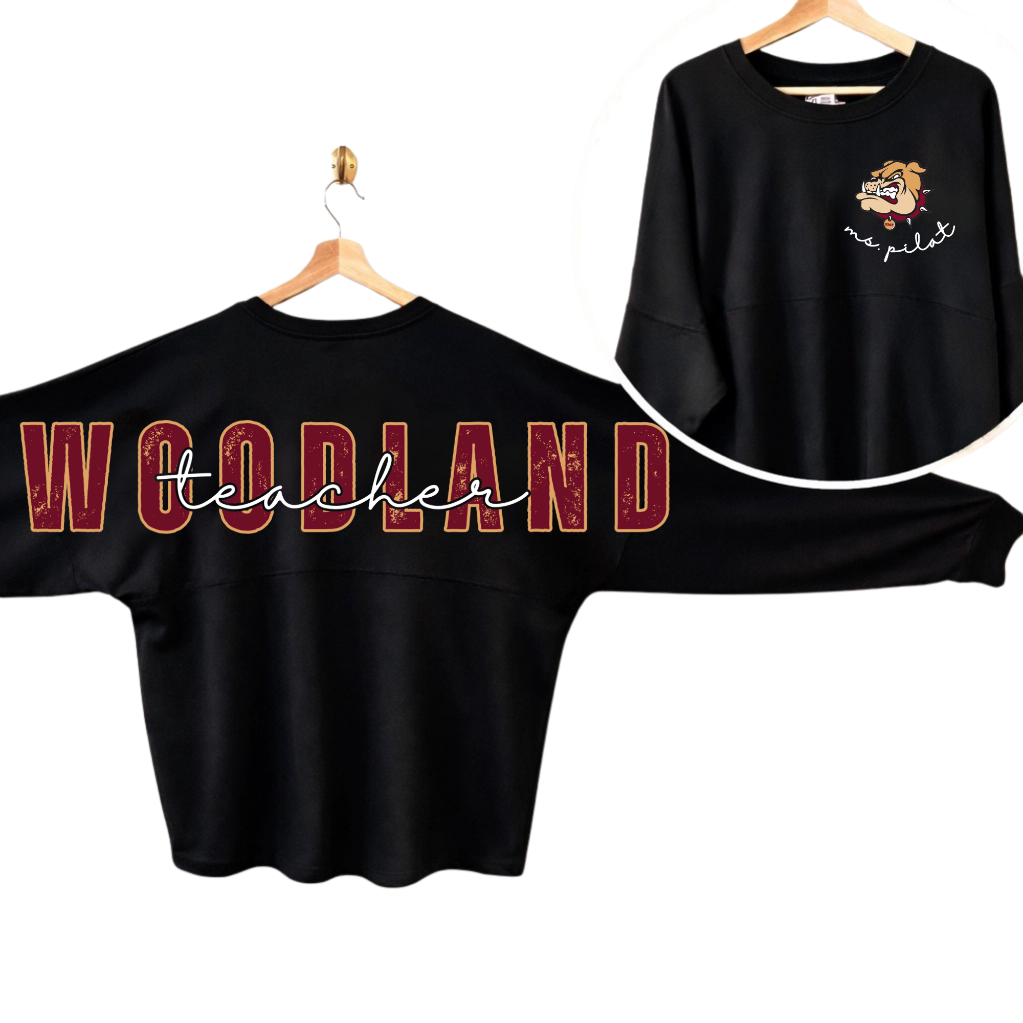 Woodland Custom Back Crewneck/Spirit Jersey Preorder