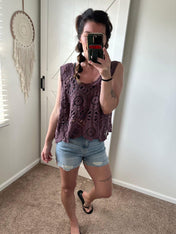Little Talks Crochet Tank