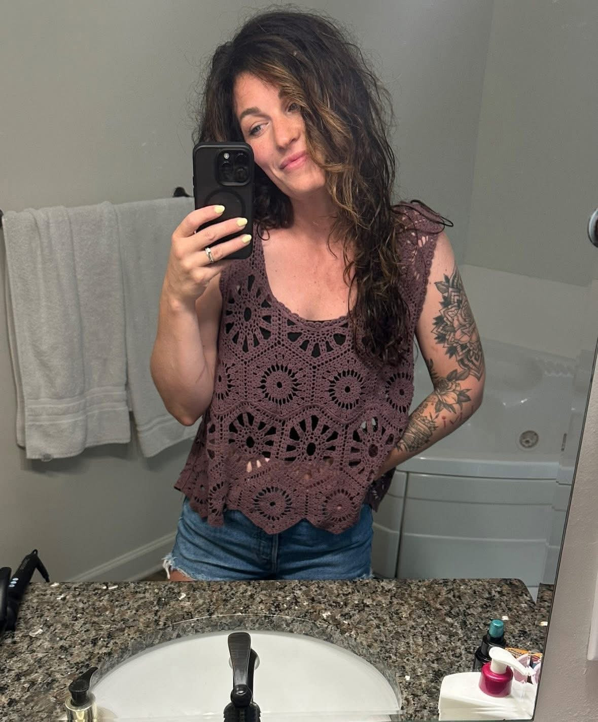 Little Talks Crochet Tank