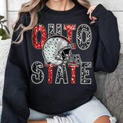 Ohio State Faux Sequins Tee/Crewneck Sweatshirt