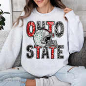 Ohio State Faux Sequins Tee/Crewneck Sweatshirt