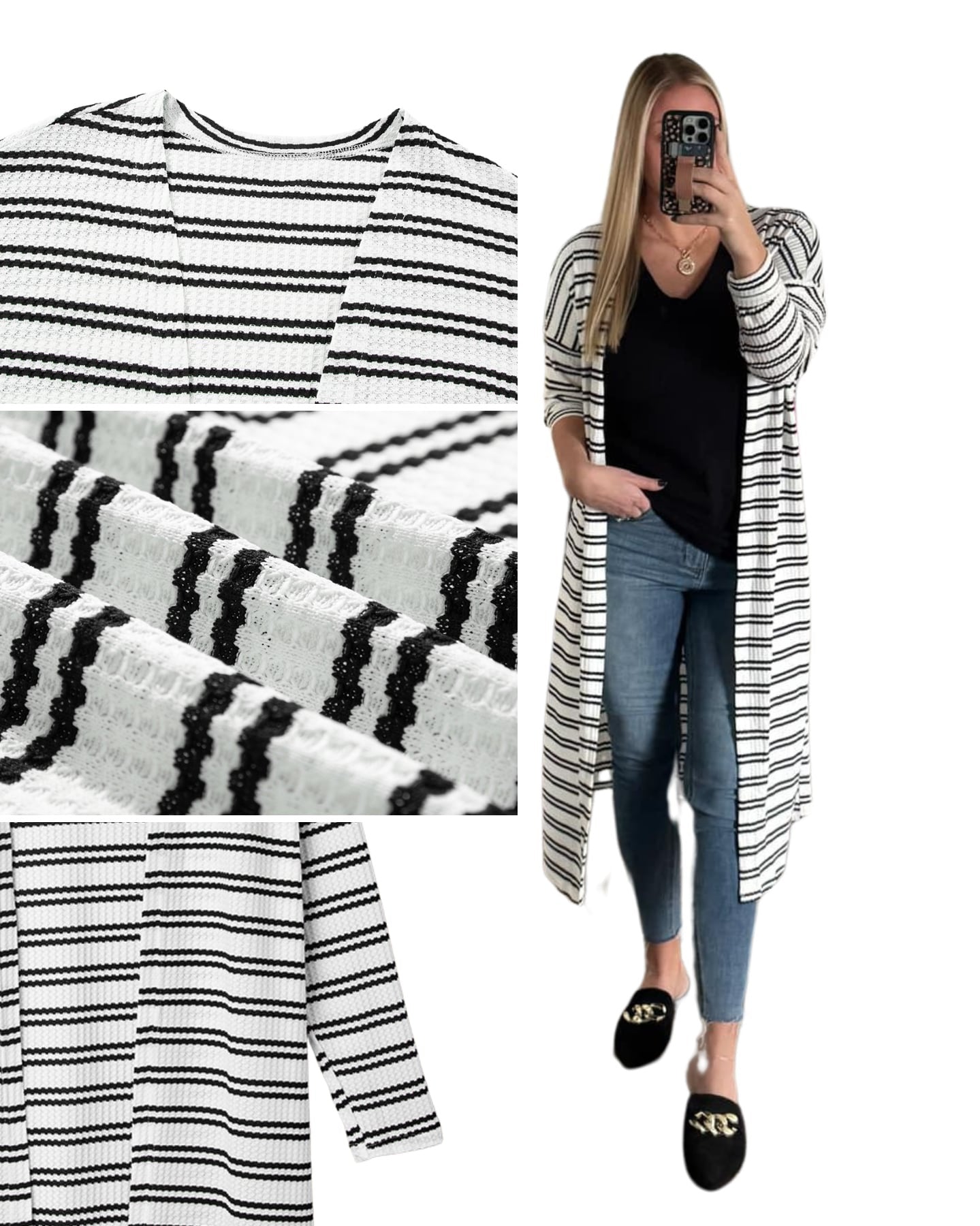 Classic Charm Striped Cardigan - PREORDER