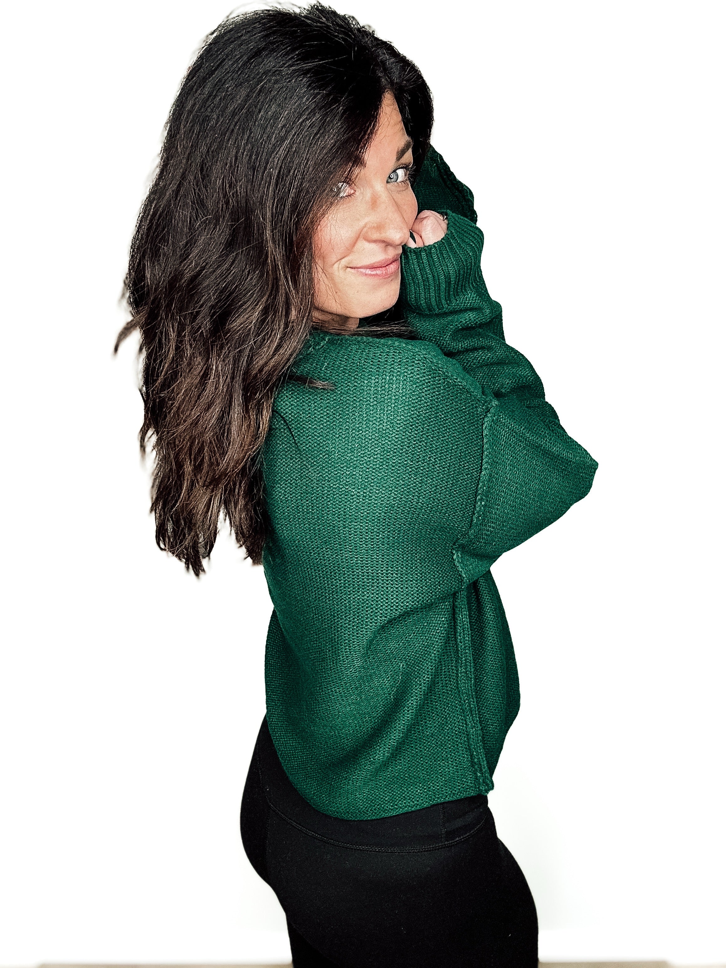 Evergreen Glow Sweater