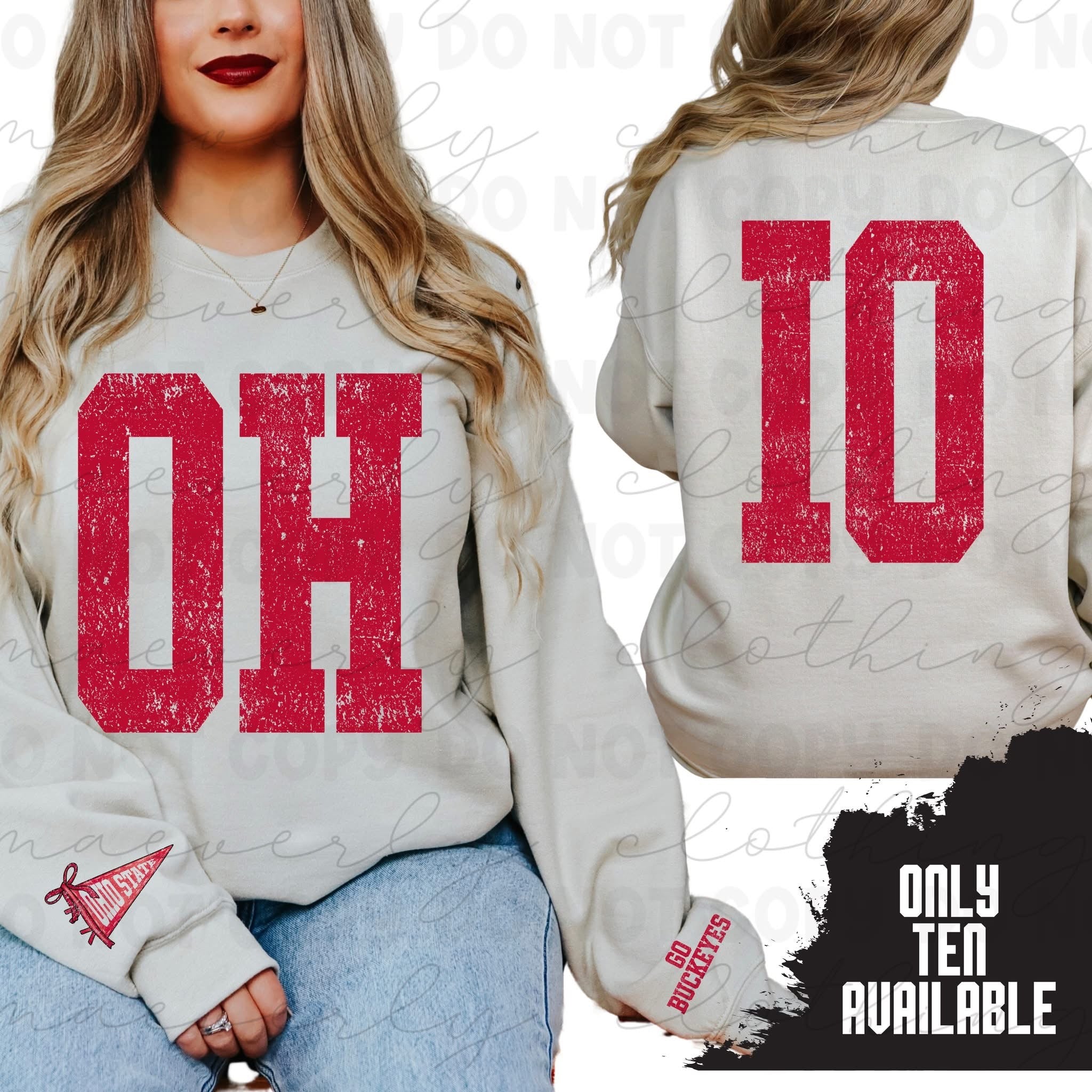 Double Sided OH-IO Long Sleeve/Crewneck