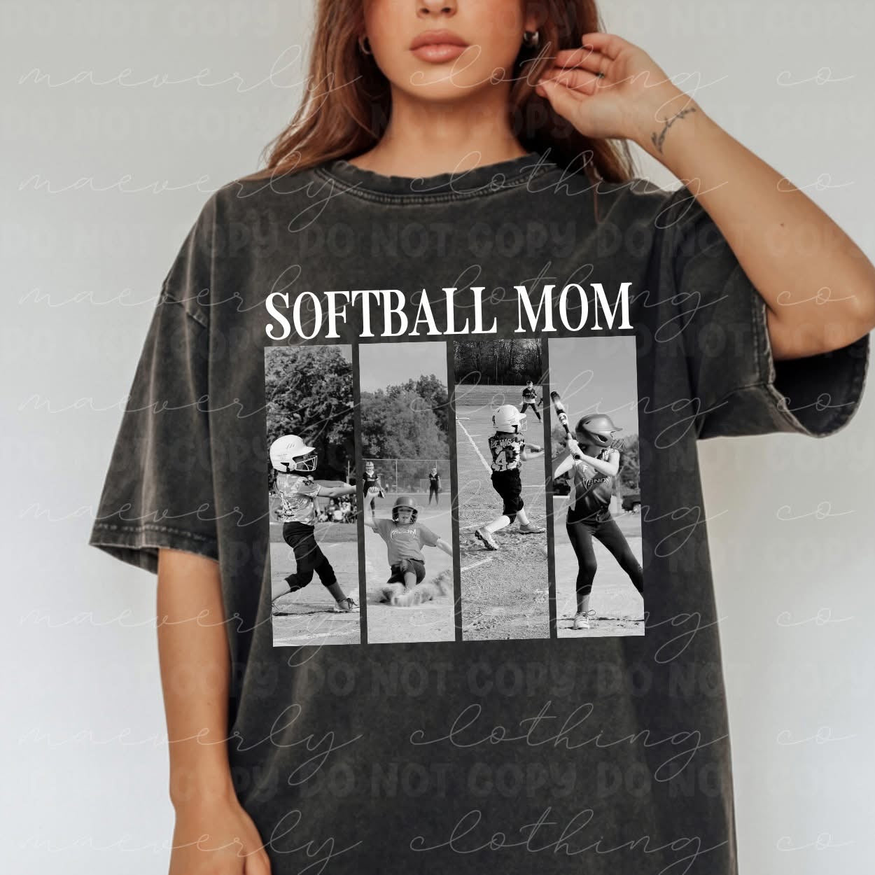 Any Sport/Any Team B/W Mom Panel Graphic