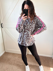 Wild Side Stripe Leopard Top PREORDER