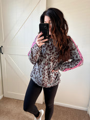 Wild Side Stripe Leopard Top PREORDER