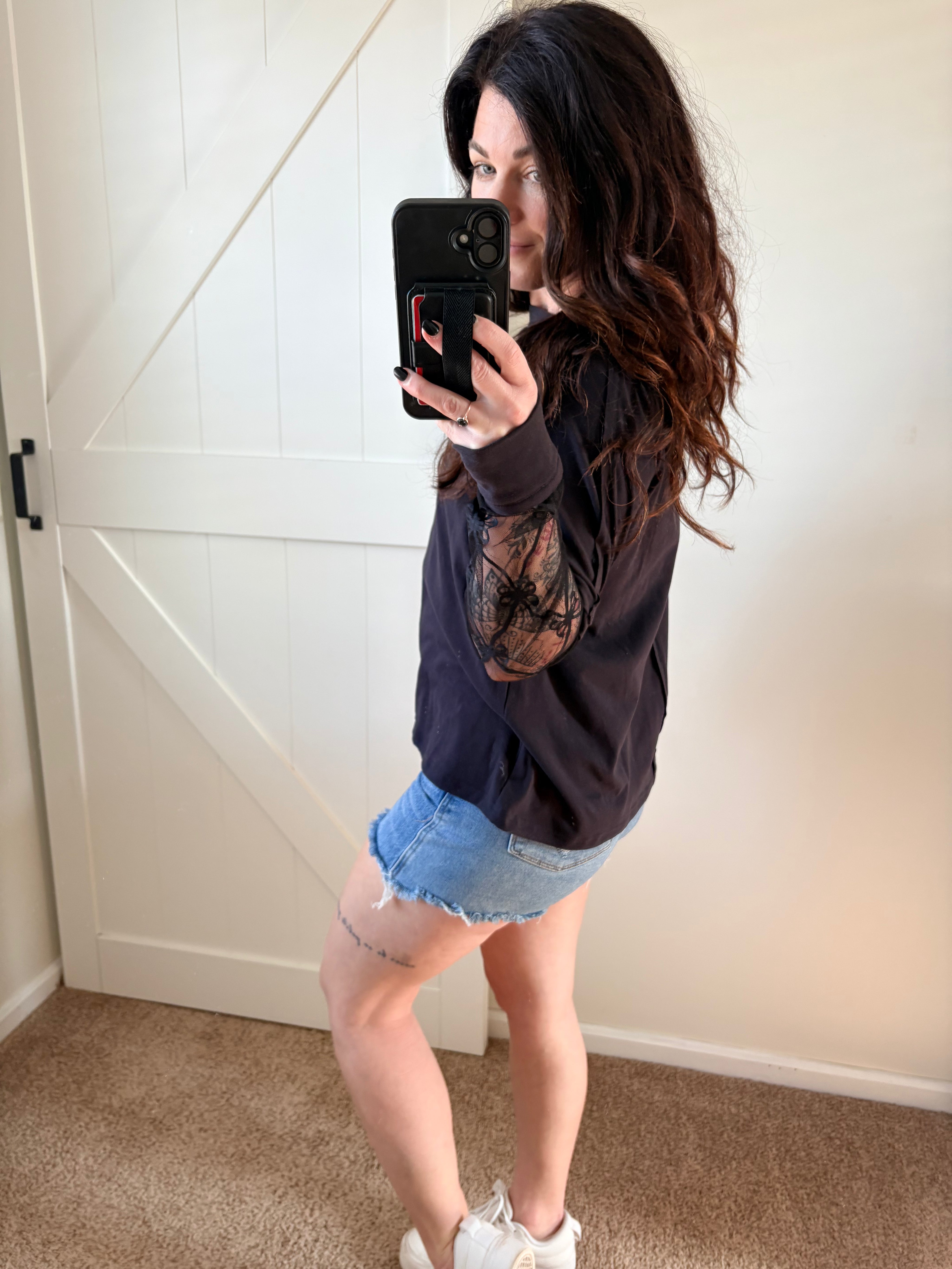 Bow & Lace Layered Sleeve Top PREORDER