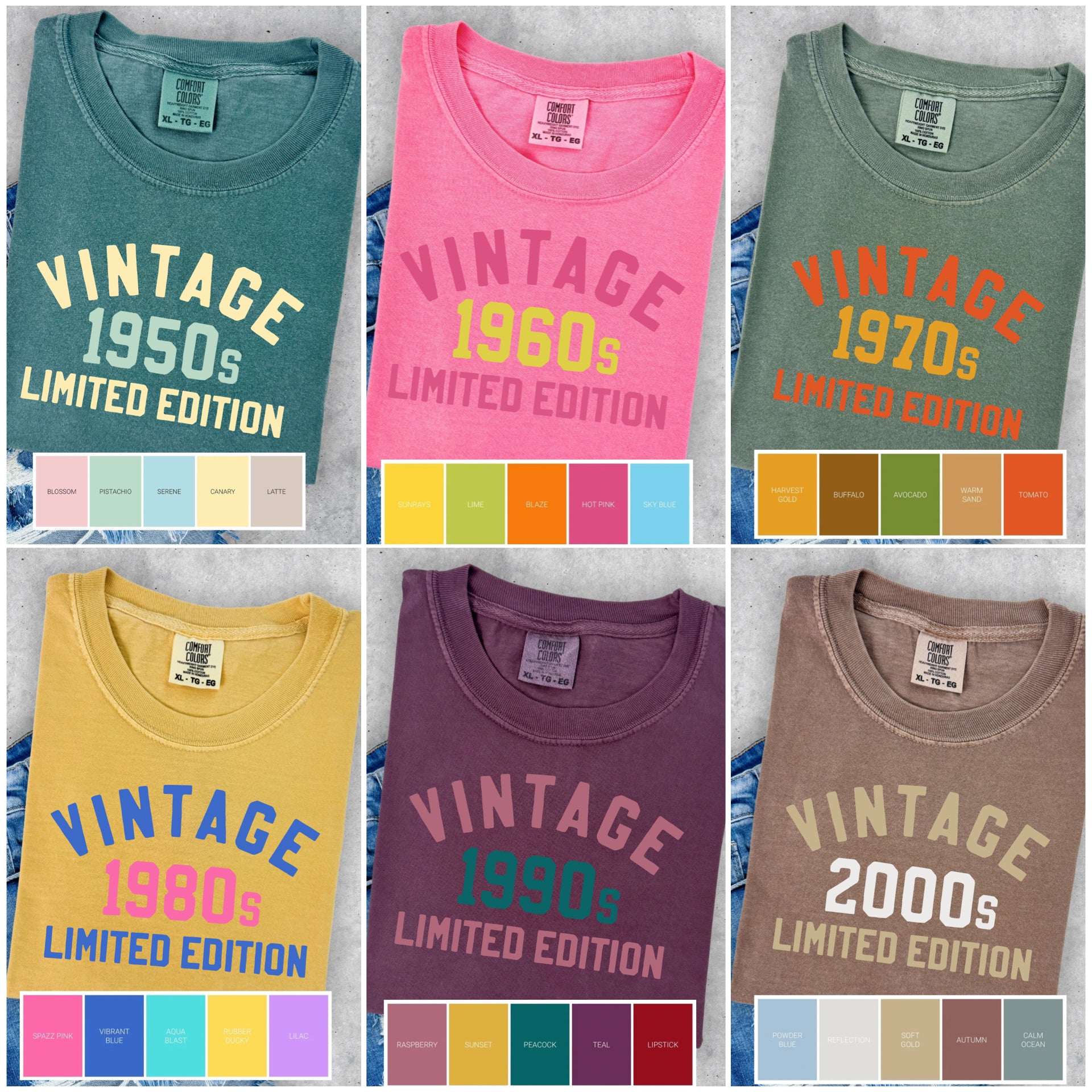 Vintage Decade Graphic