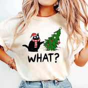 Christmas Cat - What? Tee/Crewneck