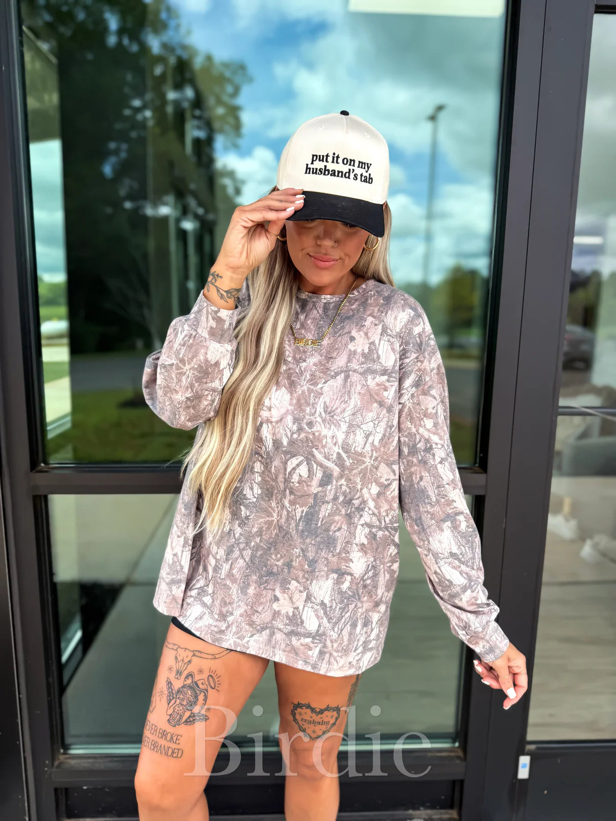 Woodland Wash Camo Long Sleeve Tee - PREORDER