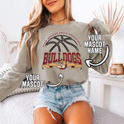 Your School/Mascot Proper Basketball Tee/Crewneck