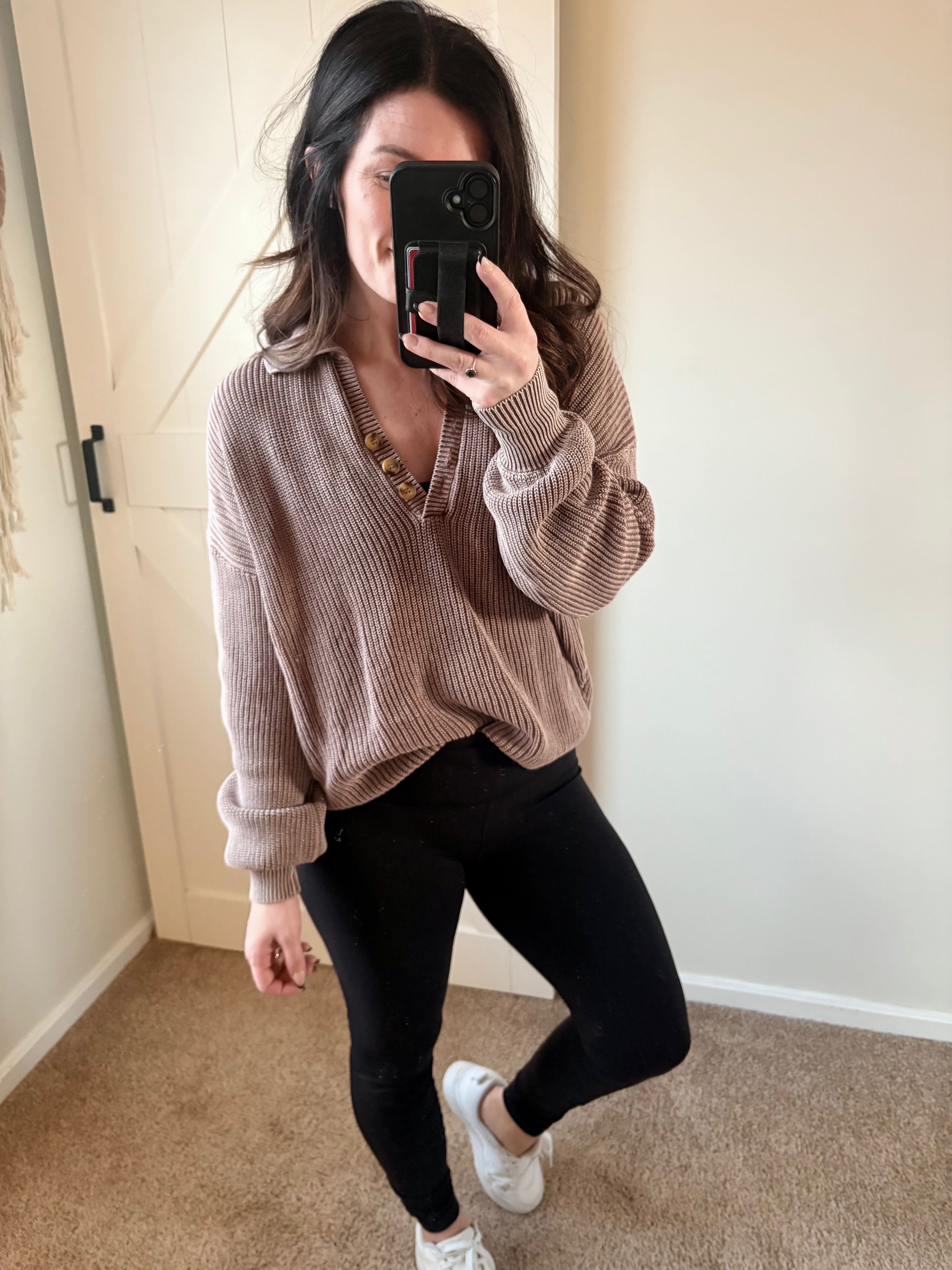 Golden Hour Button Knit Top PREORDER