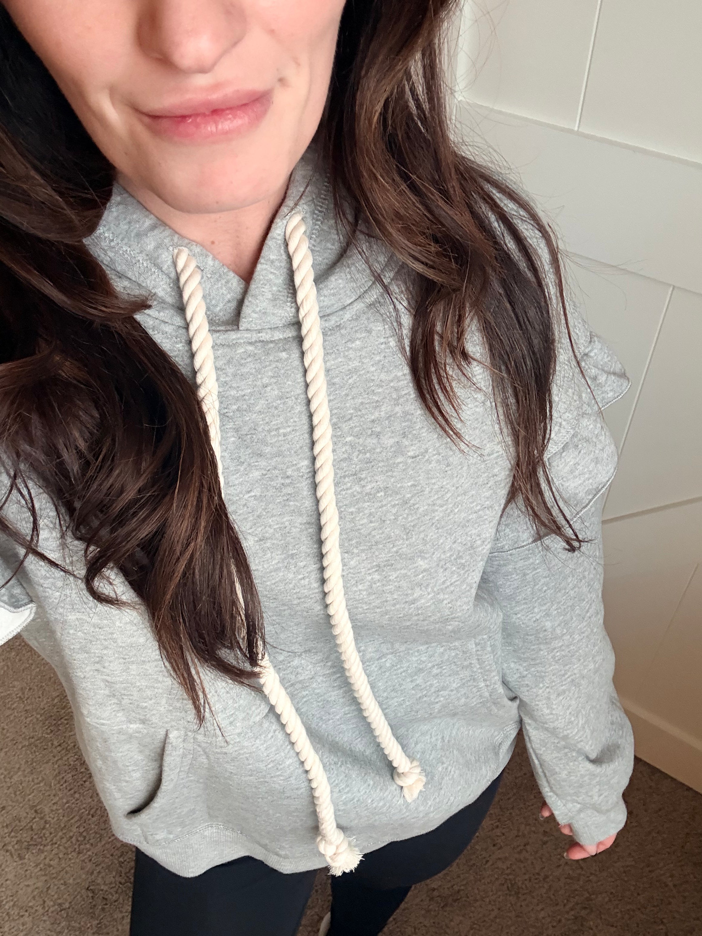 Soft Ruffle Everyday Hoodie