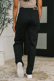 Keira High Waist Cargo Wide in Black