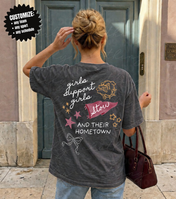 The Girls Support Girls || Any School, Team or Mascot Graphic