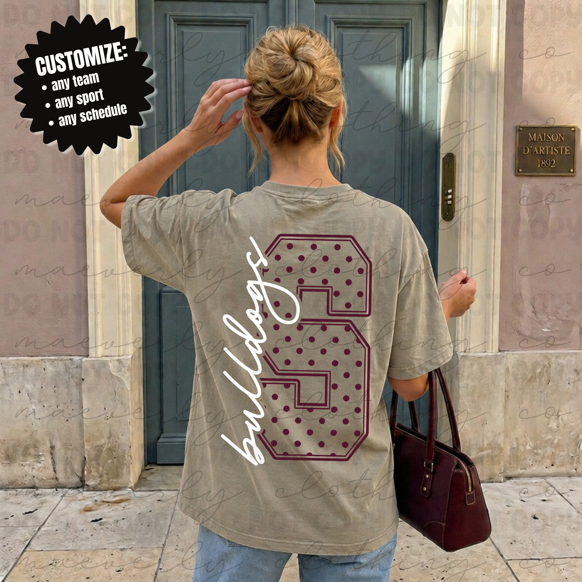 The Hometown Dot || Any School, Team or Mascot Graphic