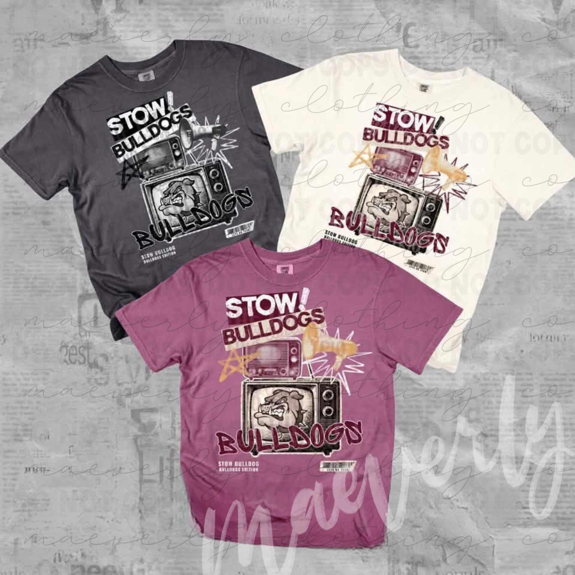 The Retro Replay || Stow Bulldogs Graphic