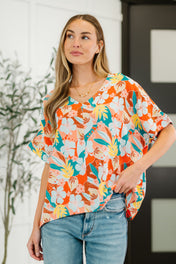 Lei Me Down V-Neck Top
