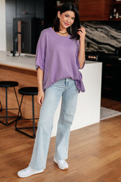 Lilac Whisper Dolman Sleeve Top