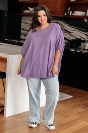 Lilac Whisper Dolman Sleeve Top
