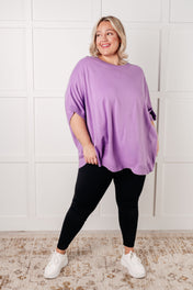 Lilac Whisper Dolman Sleeve Top