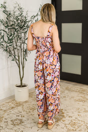 Live Your Best Life Floral Jumpsuit in Retro Floral