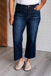 Madeline High Rise Cropped Wide Leg Jeans