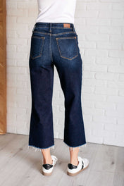 Madeline High Rise Cropped Wide Leg Jeans