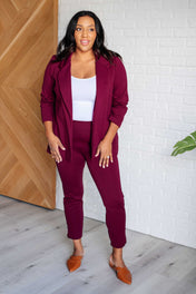 Magic 3/4 Blazer in Wine