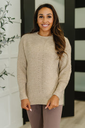 Make it Easy Textured Sweatshirt